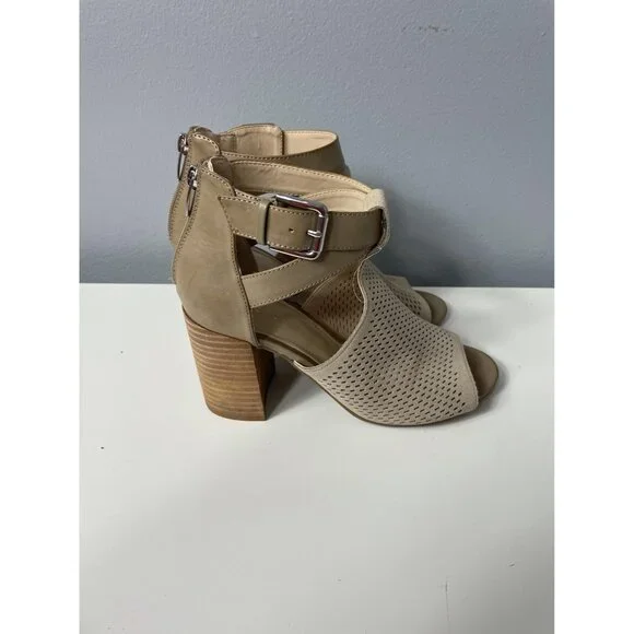 MARC FISHER Gabie Stacked Heel Bootie Sandal sz 8M - Picture 9 of 9